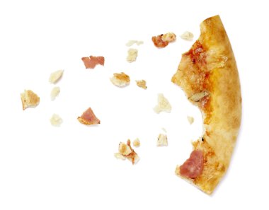 Pizza food meal eaten crumbs clipart