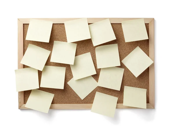 Brown old paper note background cork board — Stock Photo, Image
