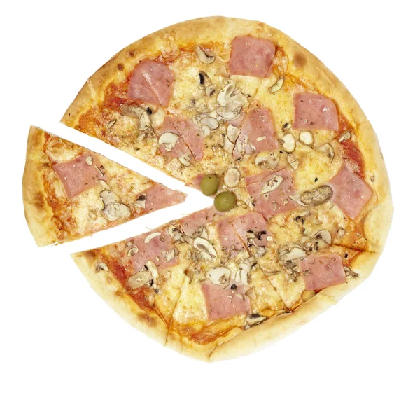 Pizza posiłek — Zdjęcie stockowe