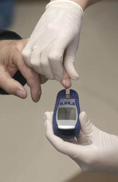 Laboratorio de análisis de sangre medicina médica diabetes — Foto de Stock