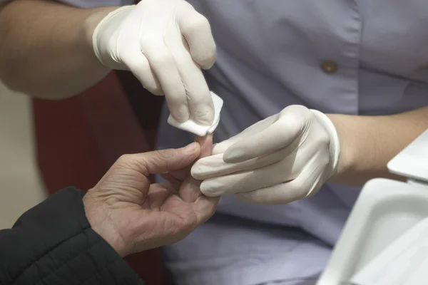 Laboratoře krevní test zdravotní péče medicíny cukrovce — Stock fotografie
