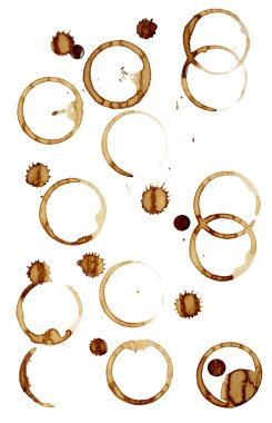 Coffee stains group food beverage drink clipart