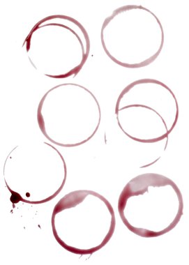 Wine stains group food beverage drink alcohol clipart