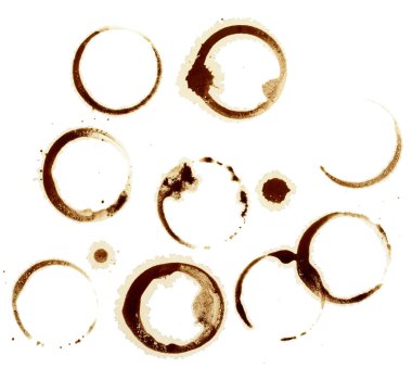 Coffee stains group food beverage drink clipart