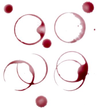 Wine stains group food beverage drink alcohol clipart