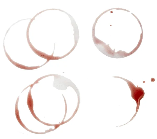 Wine stains group food beverage drink alcohol — Stock Photo, Image