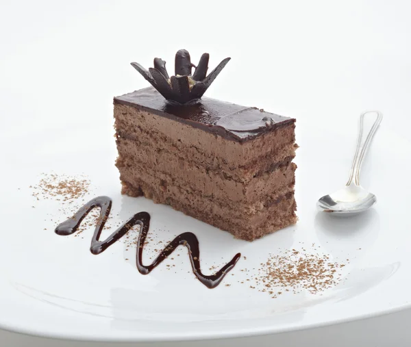 stock image Chocolate cake food sweet