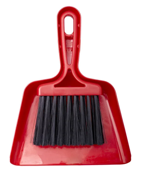 Escoba cepillo y manejar limpieza doméstica — Foto de Stock
