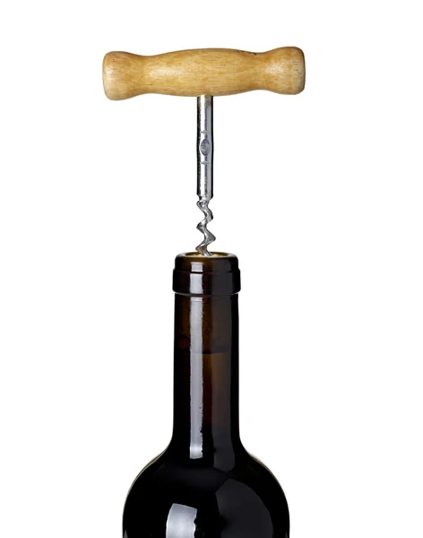 Garrafa abridor vinho cortiça ferramenta bebida bebida equipamento — Fotografia de Stock