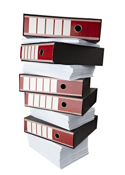 Štos papírů dokumentů registrovat soubory office business — Stock fotografie