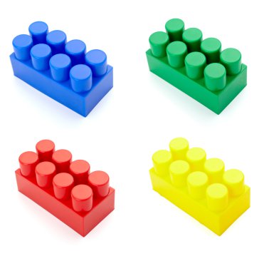 Toy lego block construction education childhood clipart