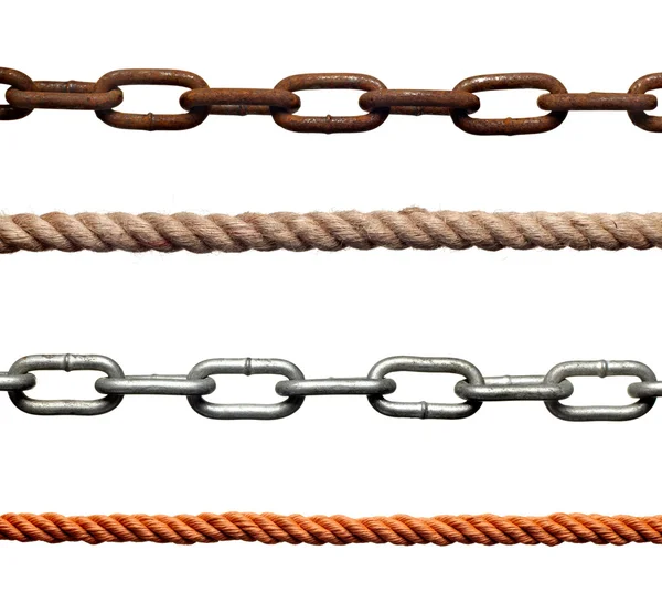 Ланцюгова мотузка зв'язок рабство міцний зв'язок — стокове фото