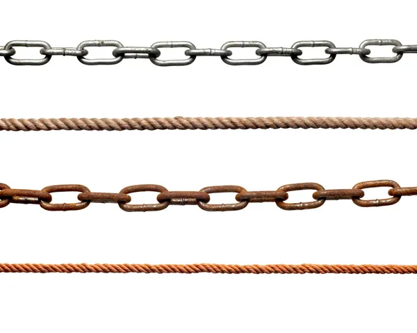 Corrente corda conexão escravidão strenght link — Fotografia de Stock