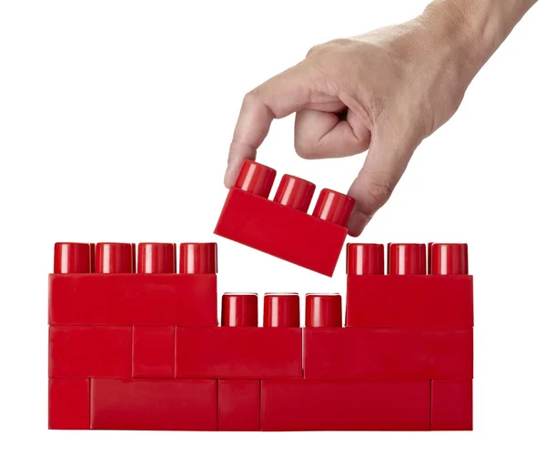 Zabawki lego blok budowlanych edukacja dzieciństwa — Zdjęcie stockowe
