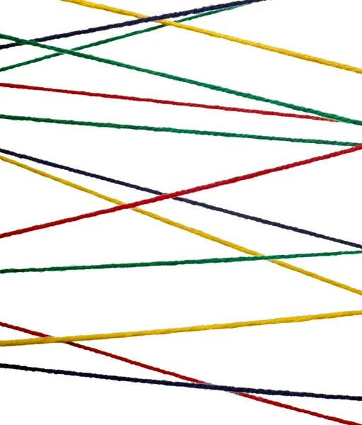 Lana de punto cuerda colorido fondo —  Fotos de Stock