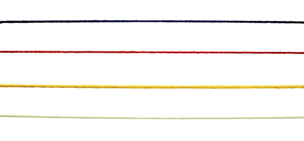Ull stickning sträng nätsladden färgglad bakgrund — Stockfoto