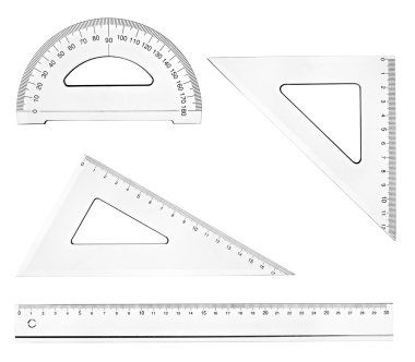 Plastic ruler math geometry school education clipart