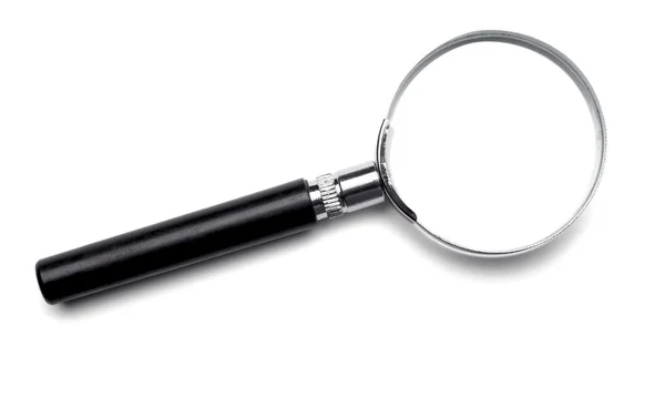 Magnifying glass investigation search enlarge research — Stock Photo, Image