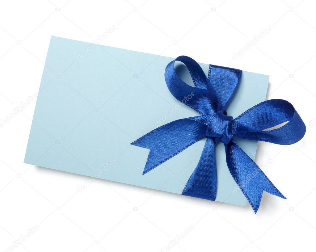 Blue ribbon card note