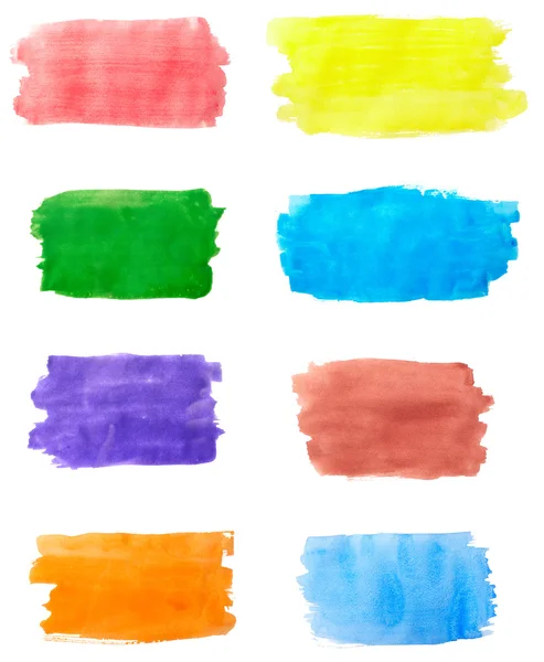 Barevné tahy olejové barvy štětec umění — Stock fotografie