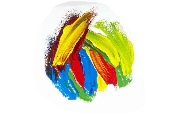 Colore colpi pittura ad olio pennello arte — Foto Stock