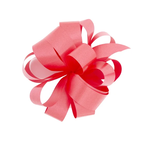 Rött band bow dekoration säsongsbetonade jul födelsedag — Stockfoto