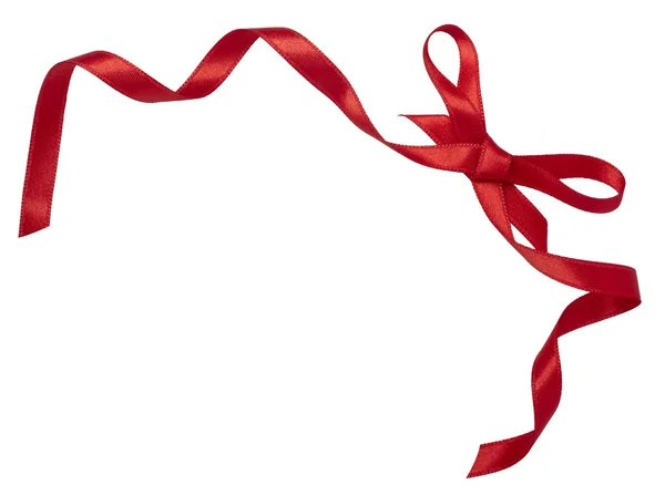 红丝带庆祝圣诞节生日 — 图库照片