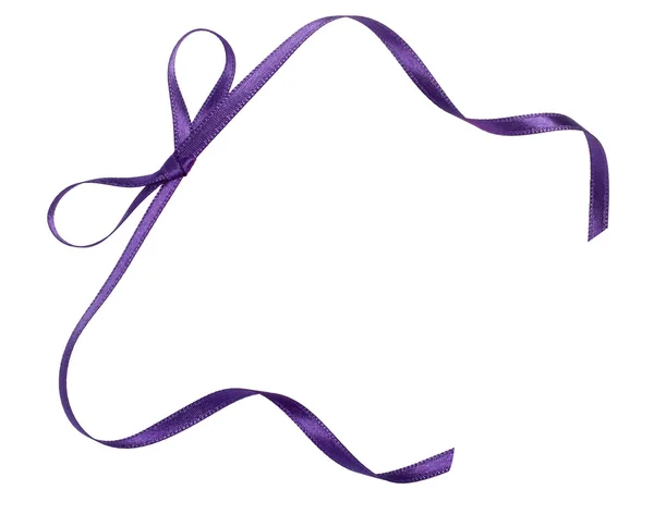 Purple ribbon celebration christmas birthday — Stock Photo, Image