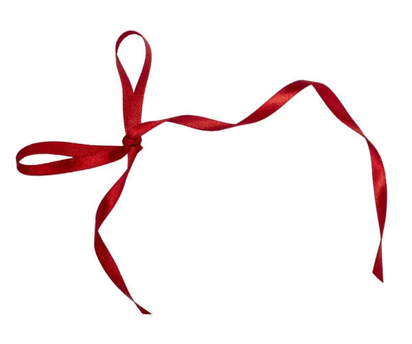 Red ribbon celebration christmas birthday — Stock Photo, Image