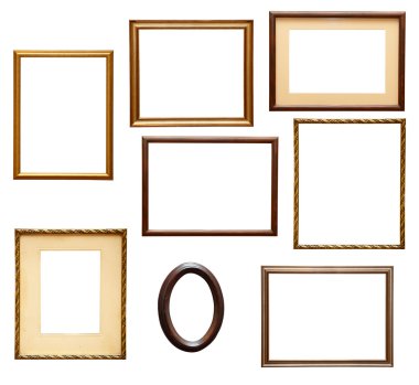 Wooden frame grunge clipart