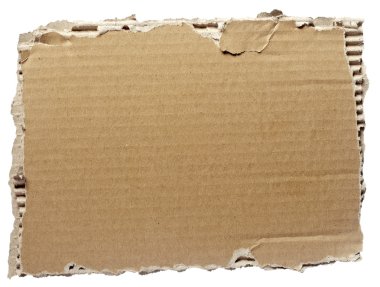Ripped cardboard piece paper note clipart