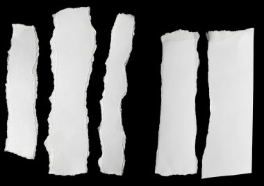 Beyaz ileti arka planını yırtık kağıt