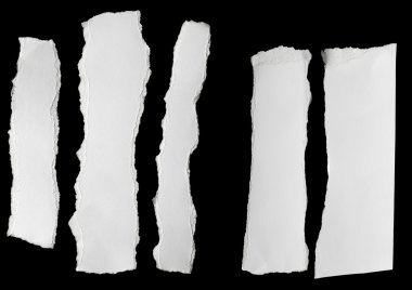 Beyaz ileti arka planını yırtık kağıt