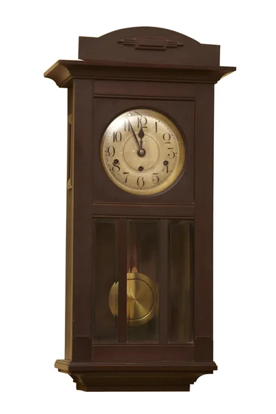 Старые гранж антикварные настенные часы — стоковое фото