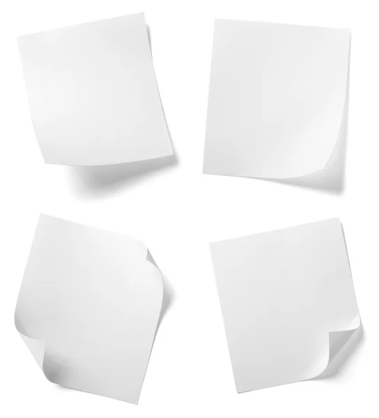 Біла нотатка паперової етикетки бізнес — стокове фото