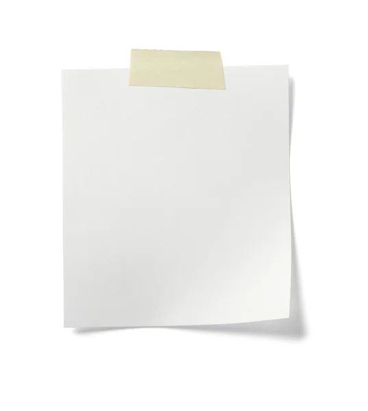Papier blanc message étiquette entreprise — Photo