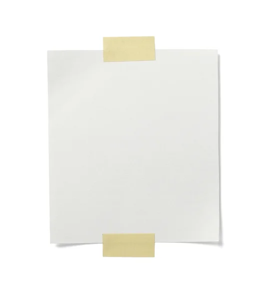 Біла нотатка паперової етикетки бізнес — стокове фото
