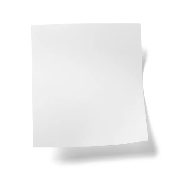 White Note Papier Nachricht Etikett Geschäft — Stockfoto