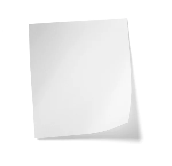 White note papel mensagem etiqueta negócio — Fotografia de Stock