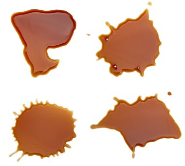 Coffee drink beverage splashing stain dirty clipart