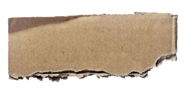 Karton parçası kağıt notu sökük — Stok fotoğraf