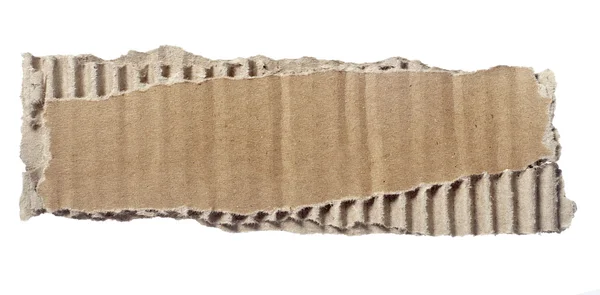 Ripped cardboard piece paper note — Stock Photo, Image
