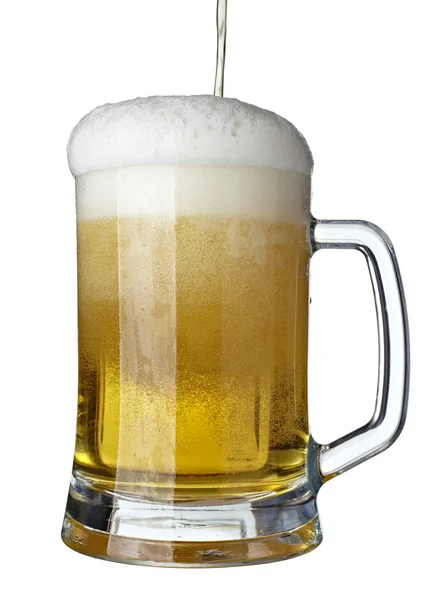Øl-glasshalvliter-alkohol – stockfoto