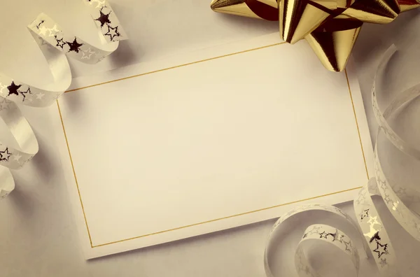 Greeting card christmas seasonal celebration — Stock Photo, Image