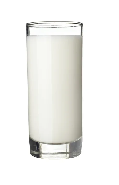 Молоко в стеклянной пище и напитках — стоковое фото