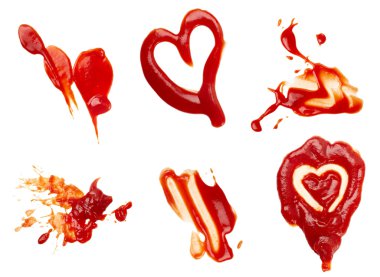 Ketchup stain dirty seasoning condiment food clipart