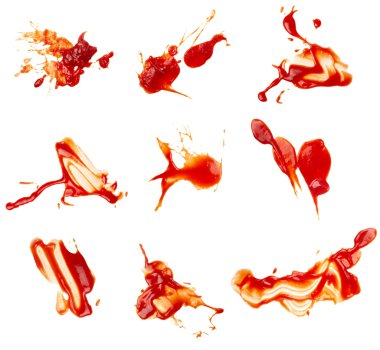 Ketchup stain dirty seasoning condiment food clipart