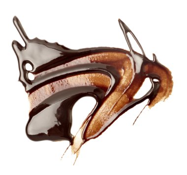 Chocolate syrup leaking stain dirty sweet food clipart