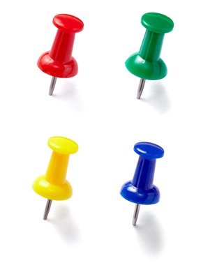 Push pin thumbtack tool office business clipart