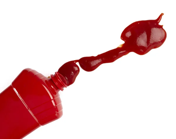 Ketchup mancha sujo condimento condimento alimentos — Fotografia de Stock